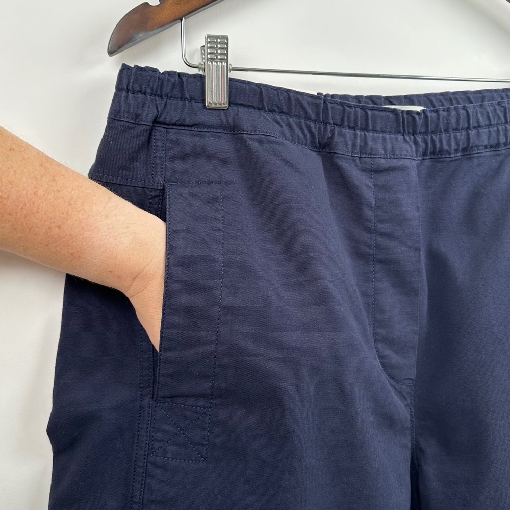 Banana Republic Mid Rise Relaxed Painter Pull On Pants LT Large Tall Navy NWT - Picture 7 of 13